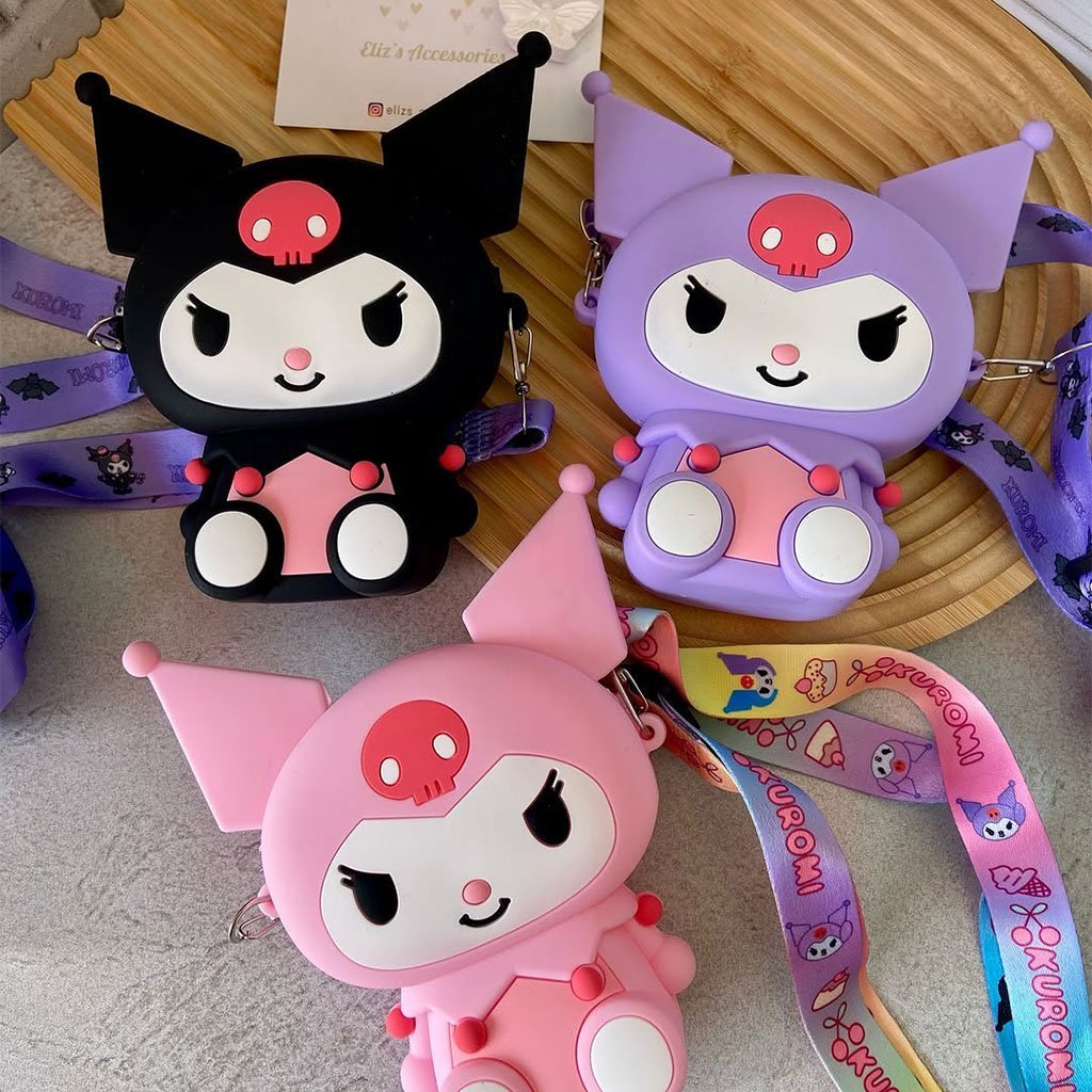 Mini Sac à Bandoulière Kuromi – Accessoire Kawaii pour Enfants et Fans de Manga - الصورة 5