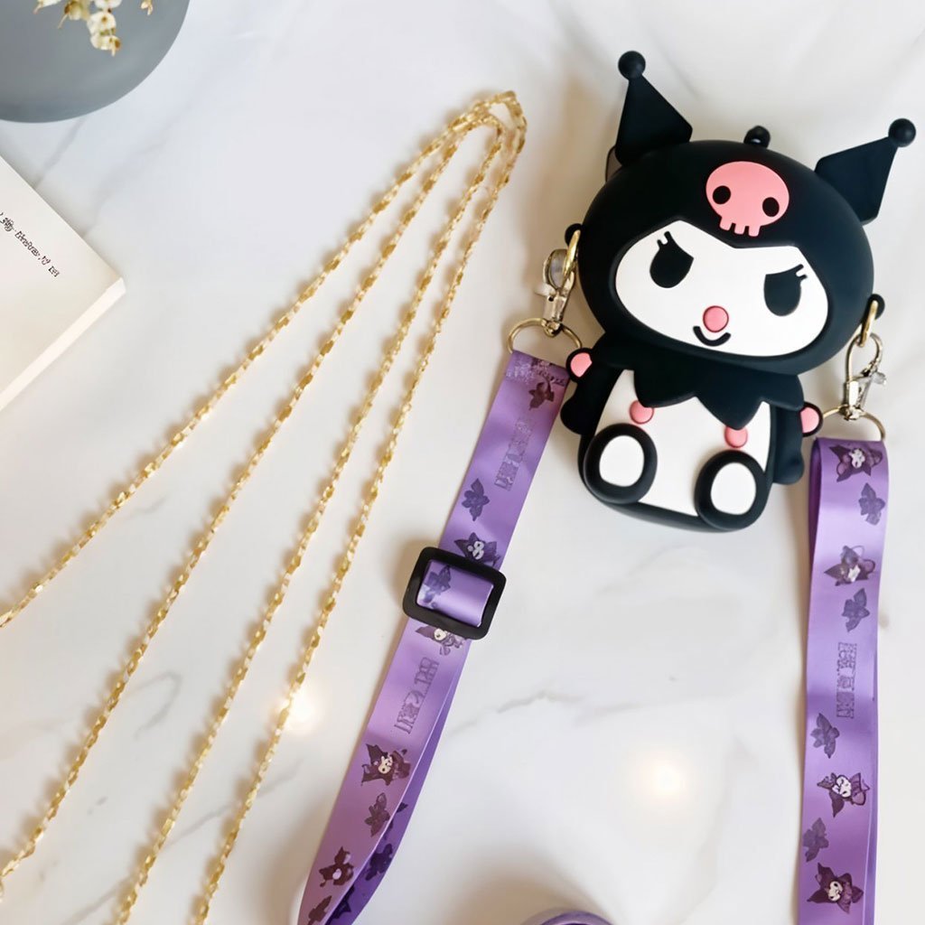 Mini Sac à Bandoulière Kuromi – Accessoire Kawaii pour Enfants et Fans de Manga - الصورة 4