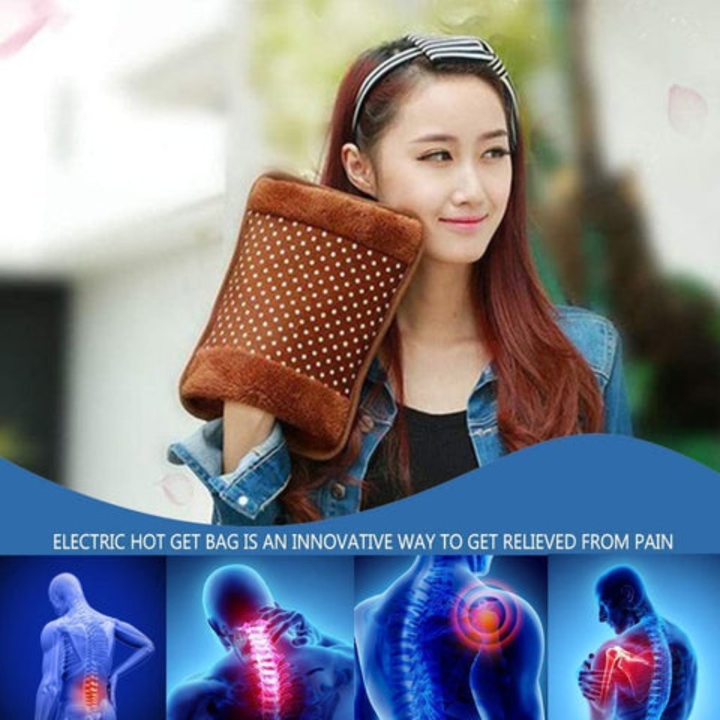 Oreiller d’eau chaude électrique auto-chauffant , pour Massage , douleurs musculaires – وسادة ماء ساخن كهربائية ذاتية التسخين لتدليك آلام العضلات - الصورة 4