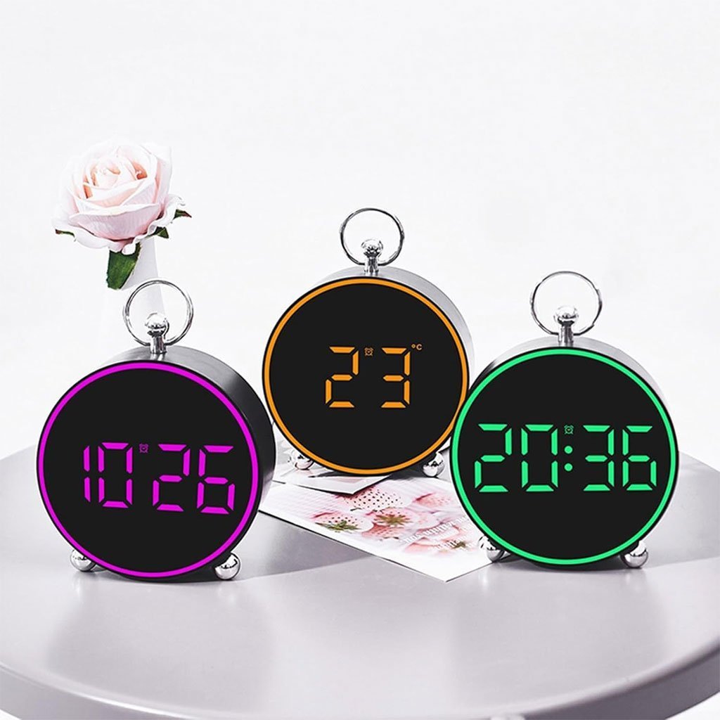 Horloge LED numérique avec affichage de la température - الصورة 4