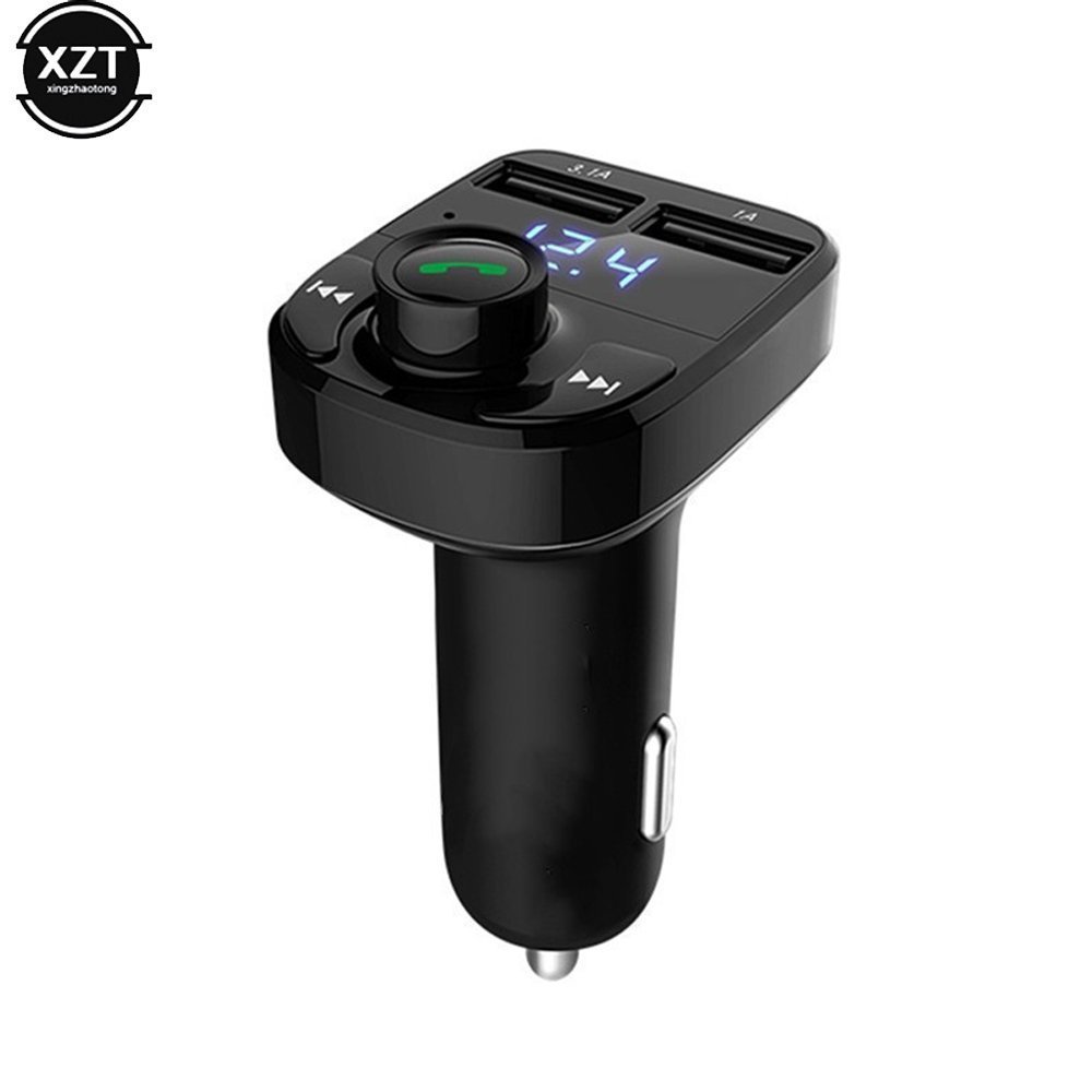 Car X8 Wireless Bluetooth FM Transmitter Kit USB Fast Charger - الصورة 2