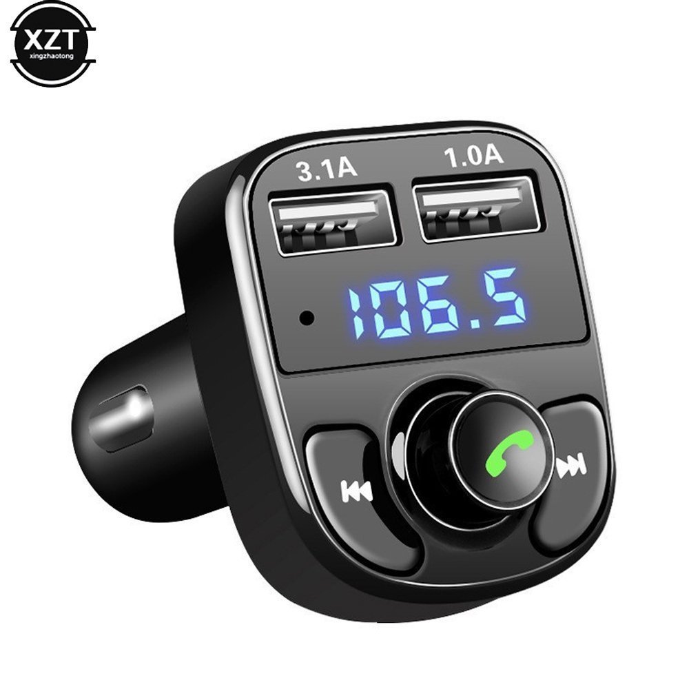 Car X8 Wireless Bluetooth FM Transmitter Kit USB Fast Charger - الصورة 3