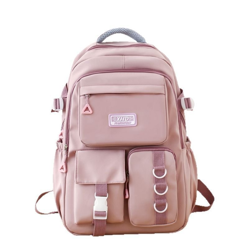 Sacs à dos d’école Style Décontracté XHD Rose – حقيبة ظهر مدرسية وردي - الصورة 5