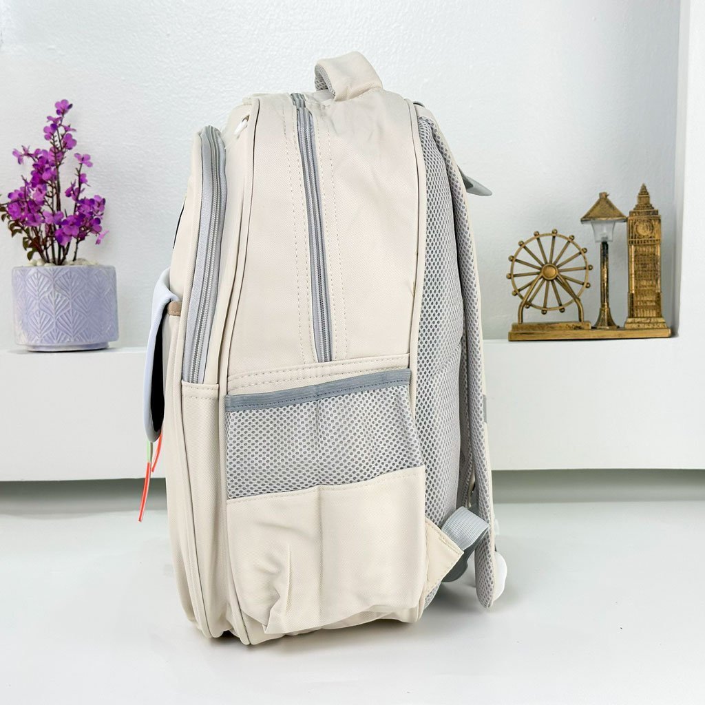 Sac à Dos pour Enfants avec Trousse Assortie KBAG Beige – حقيبة ظهر مدرسية للأطفال مع مقلمة بيج - الصورة 4