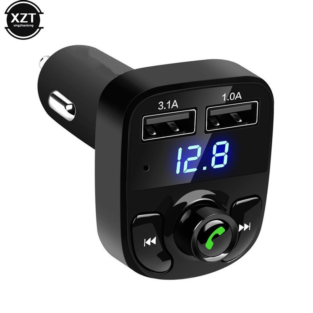 Car X8 Wireless Bluetooth FM Transmitter Kit USB Fast Charger - الصورة 4