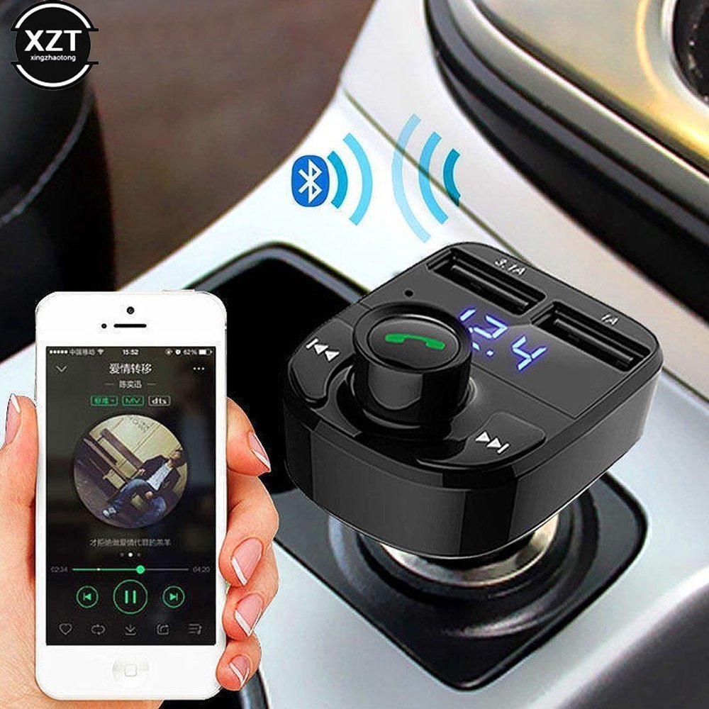 Car X8 Wireless Bluetooth FM Transmitter Kit USB Fast Charger - الصورة 5
