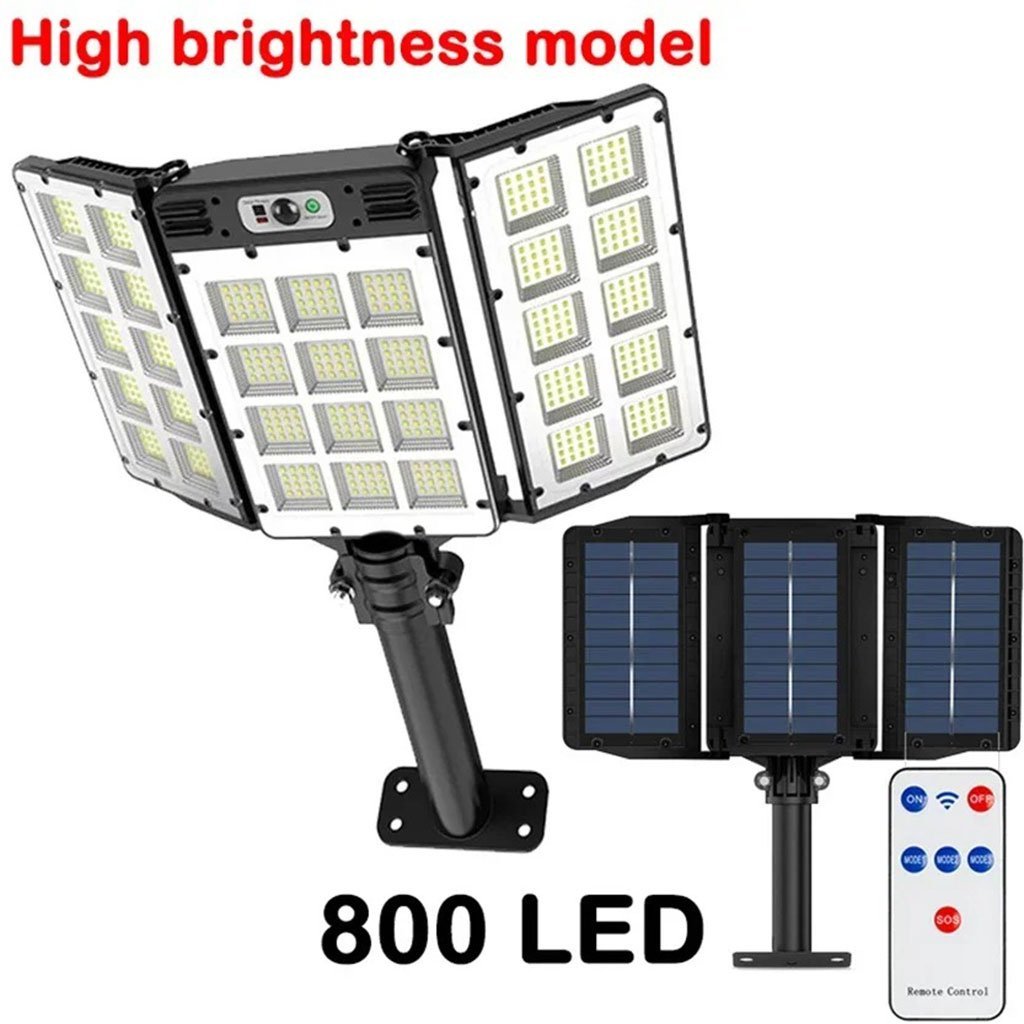 Lampes Solaires Extérieure Super lumineuse avec 3 Panneaux 800LED et Télécommande – مصباح خارجي بالطاقة الشمسية مع يد تحكم - الصورة 4