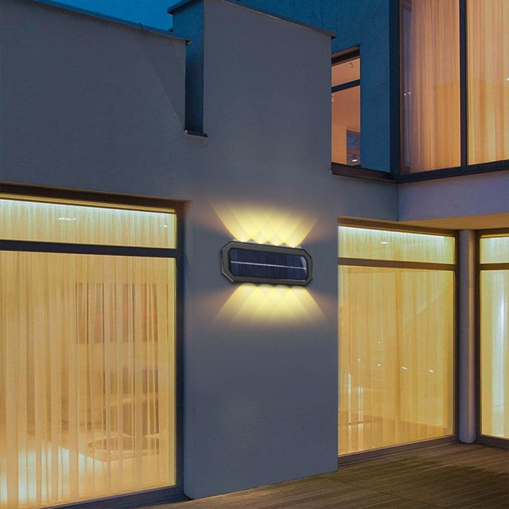 Lampe Solaire Murale 8LED avec Détection de Mouvement Auto 1Pcs - الصورة 7