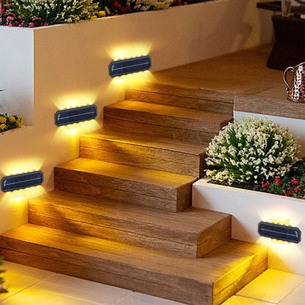 Lampe Solaire Murale 8LED avec Détection de Mouvement Auto 1Pcs - الصورة 6