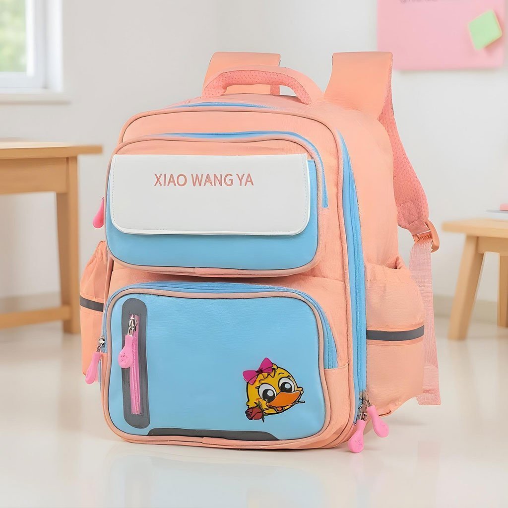 Sac à Dos Scolaire Orthopédique pour Enfants Xiao Wang Ya Rose- محفظة مدرسية للأطفال وردي - الصورة 2