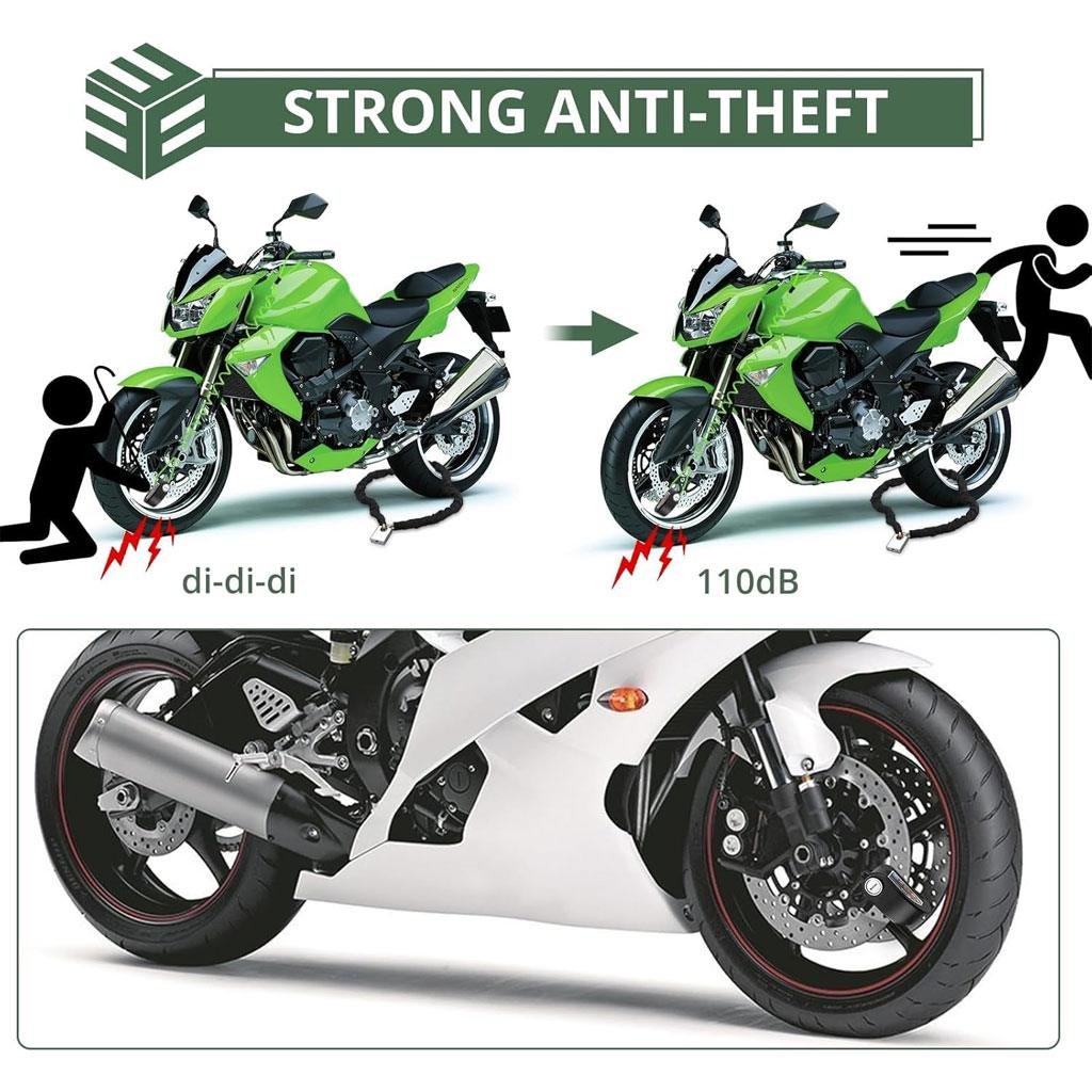 ⁦Antivol pour Disque Moto Alarme 110dB Waterproof – جهاز إنذار للدراجات النارية⁩ - الصورة ⁦6⁩