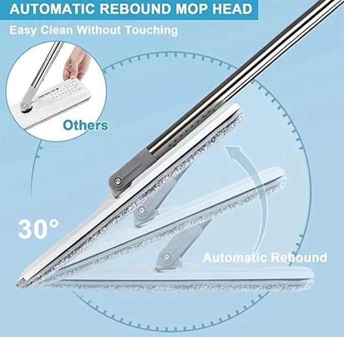 Balai-serpillère plat avec seau à deux compartiments et lingettes en microfibre - ممسحة مايكروفيبر مع دلو بغرفتين للفصل بين الماء النظيف - الصورة 6