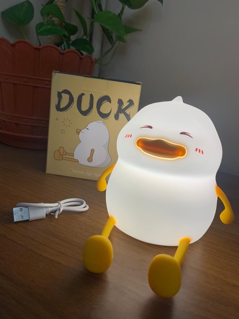 Veilleuse en Silicone Forme Canards pour Chambre d’enfant Rechargeable - الصورة 3