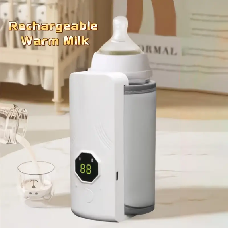 Chauffe-biberon portable rechargeable avec écran LCD et Température réglable - سخان قارورة الحليب - الصورة 4
