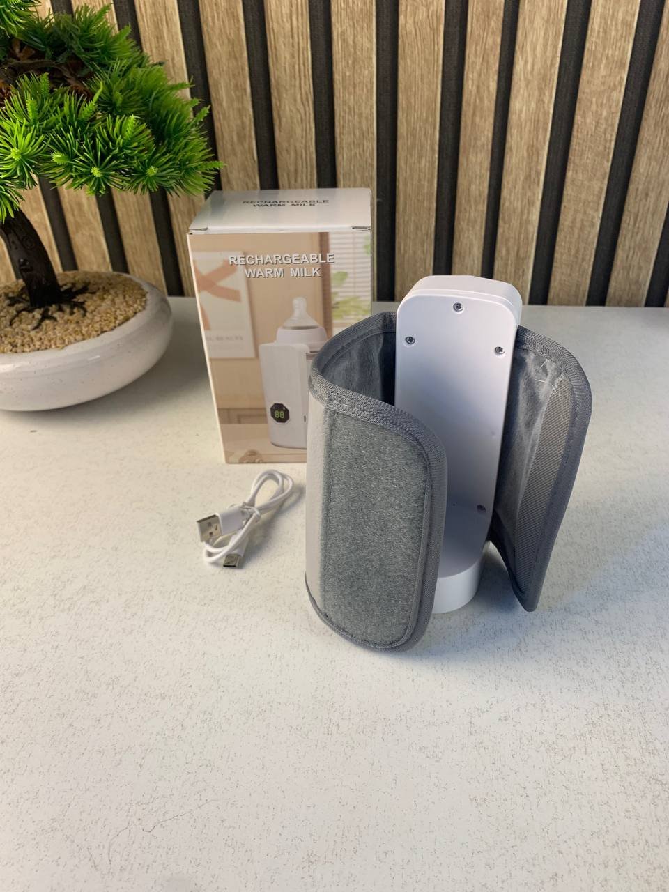 Chauffe-biberon portable rechargeable avec écran LCD et Température réglable - سخان قارورة الحليب - الصورة 9