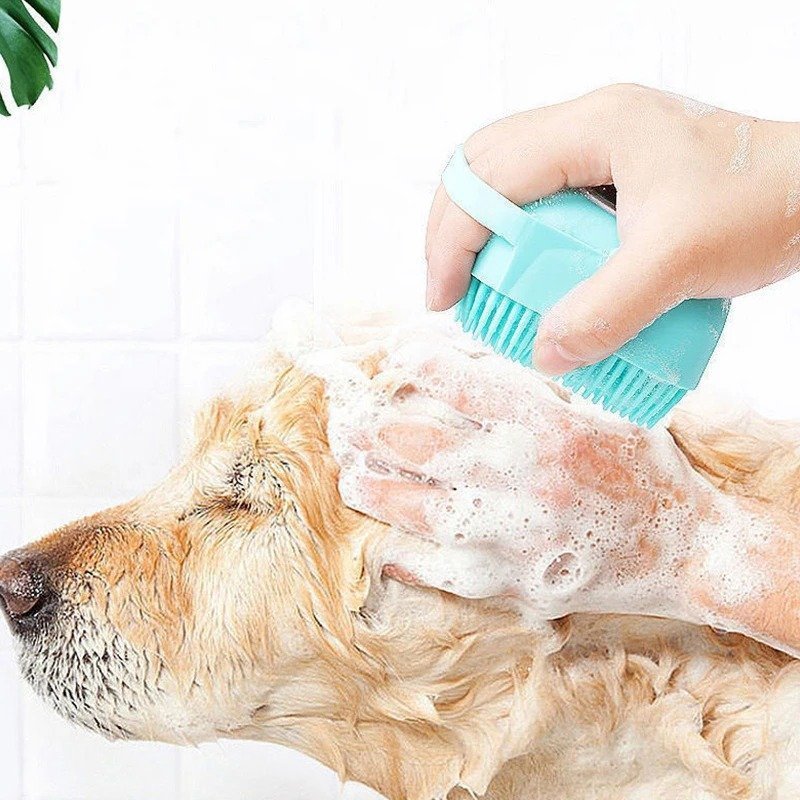 Brosse de Nettoyage et Distributeur De Shampoing en Silicone – فرشاة الحمام من السيليكون - الصورة 3