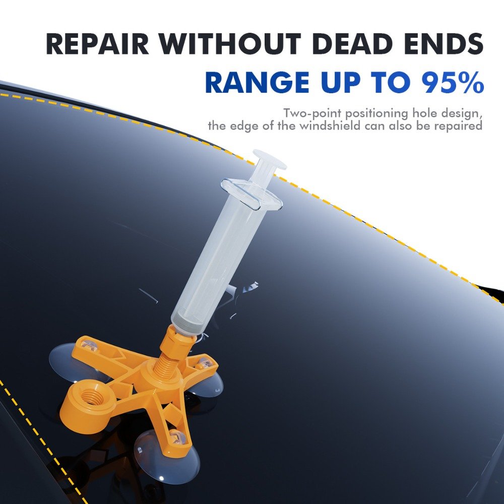 Kit de réparation de pare-brise fissuré - طقم إصلاح الزجاج الأمامي المتشقق - الصورة 11