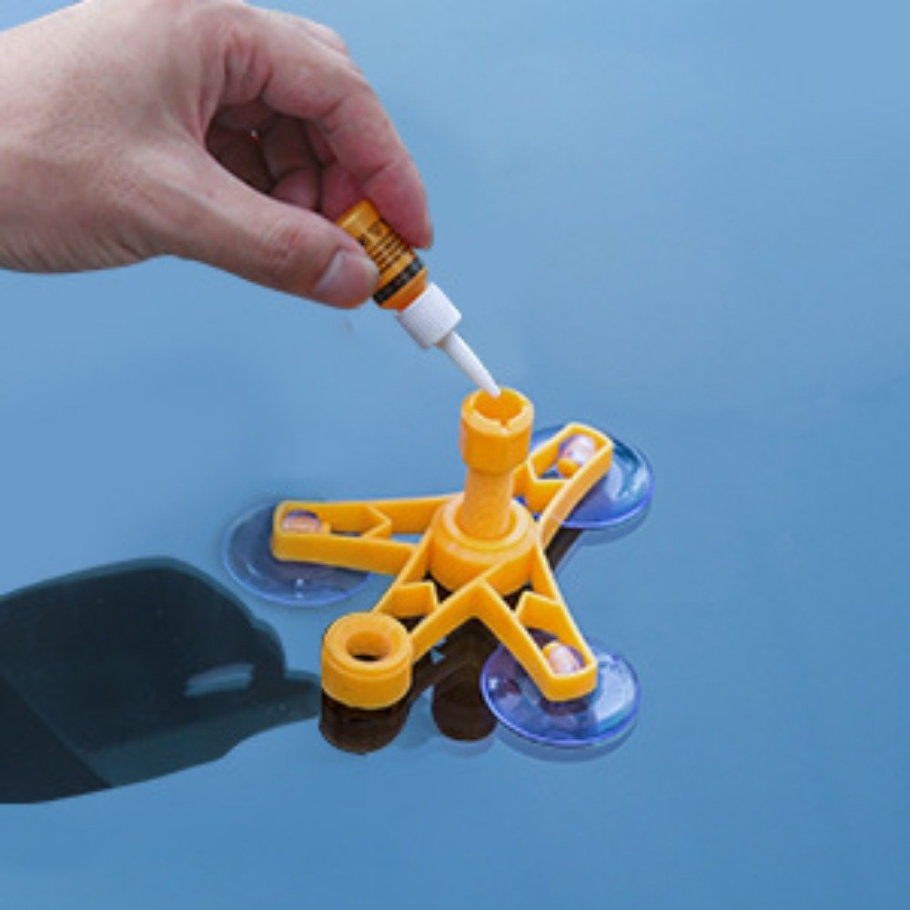 Kit de réparation de pare-brise fissuré - طقم إصلاح الزجاج الأمامي المتشقق - الصورة 6