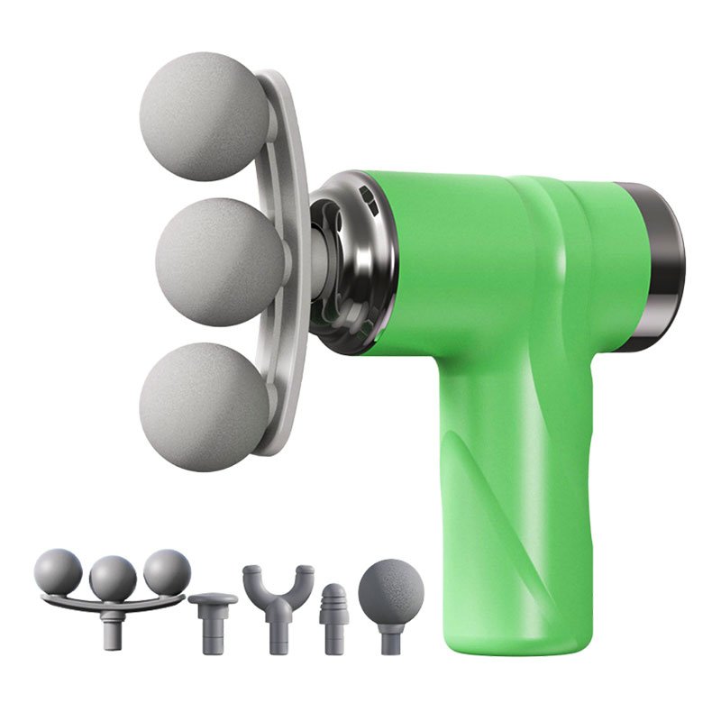 Pistolet de massage pour soulager la douleur 6 vitesses 5 têtes LM-810T - جهاز تدليك بعدة رِؤوس