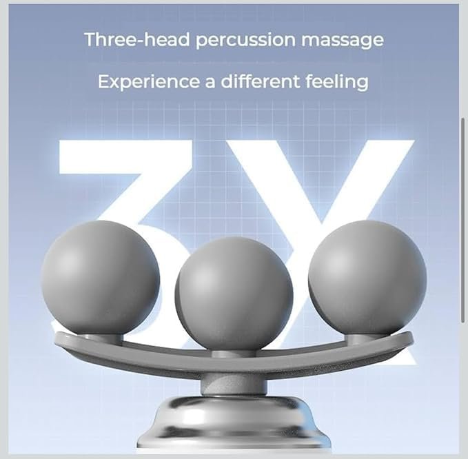 ⁦Pistolet de massage pour soulager la douleur 6 vitesses 5 têtes LM-810T - جهاز تدليك بعدة رِؤوس⁩ - الصورة ⁦4⁩