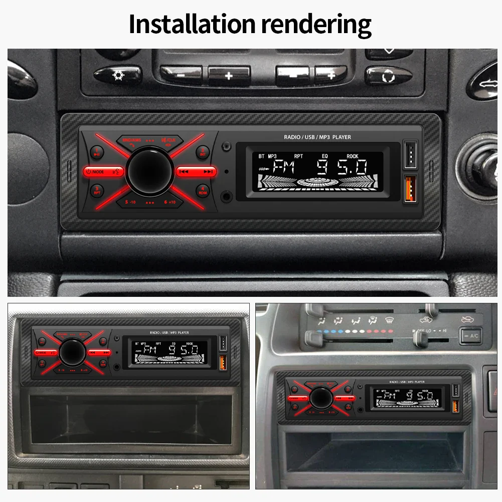 ⁦Autoradio MP3 Multimedia Player 1 DIN Bluetooth - جهاز راديو ومشغل وسائط السيارات مزود ببلوتوث⁩ - الصورة ⁦13⁩