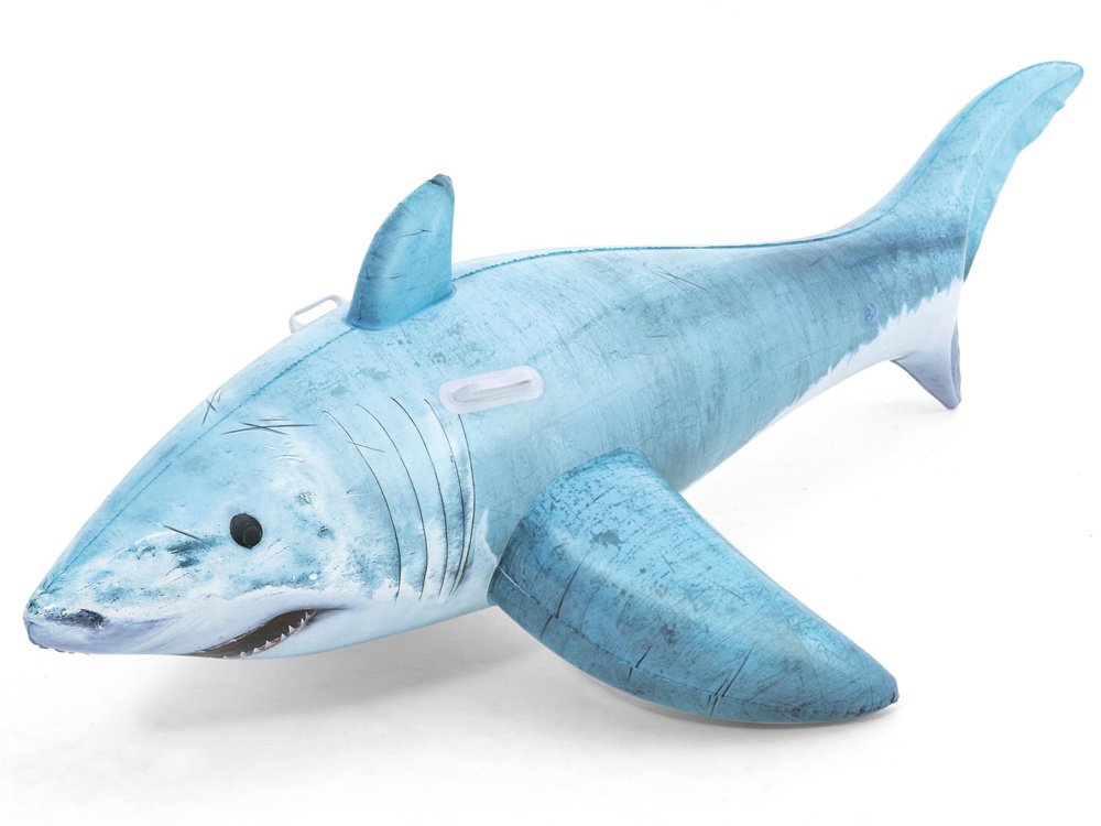 ⁦Bouée Requin Gonflable Pour Enfants 183 X 102 Cm Bestway 41405⁩ - الصورة ⁦2⁩