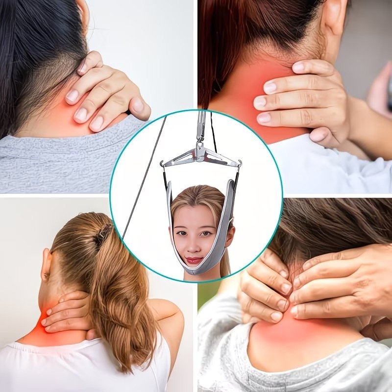 Cervical Traction Frame - موسع عنق قابل للتعديل مع خطاف بارتفاع قابل للتحكم - الصورة 6