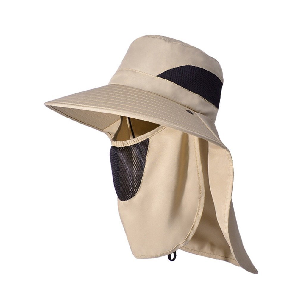 Chapeau de protection solaire printemps-été avec couvrant le visage - قبعة للحماية من الشمس بتصميم شال تغطي الوجه - الصورة 9