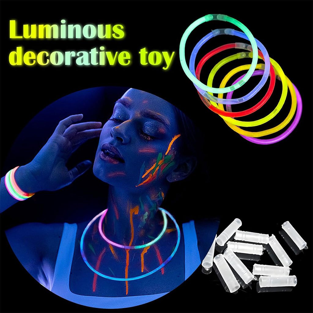 ⁦Glow Sticks Bulk Party Favors 50pcs 8inch Party Time - أساور مضيئة للحفلات⁩ - الصورة ⁦7⁩