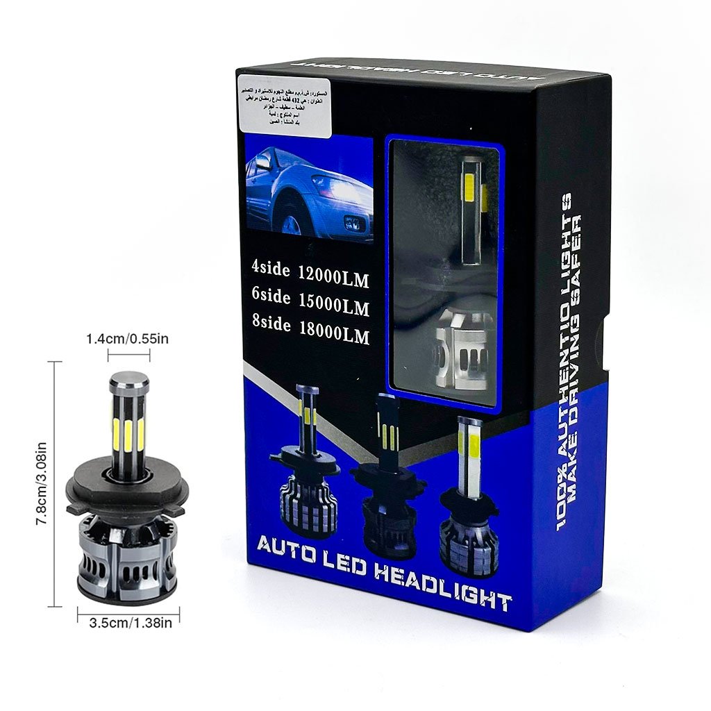 Kit Lampe de phare H1 LED 6 Directions 6000K - مصابيح إضاءة أمامية للسيارات - الصورة 2