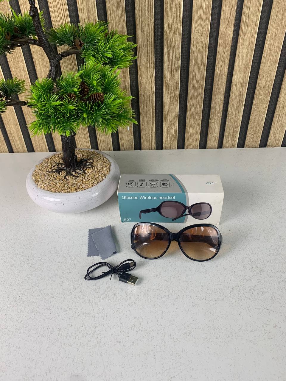 ⁦Lunettes de soleil intelligentes ecouteurs sans fil Bluetooth, appels mains libres - نظارات شمسية ذكيةو سماعات رأس لاسلكية بتقنية البلوتوث⁩ - الصورة ⁦14⁩
