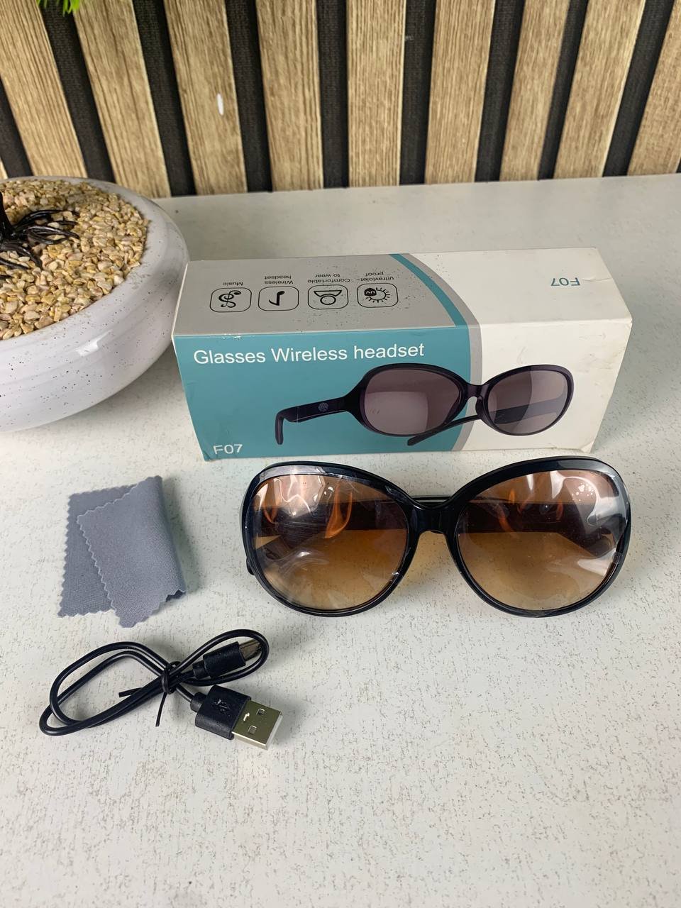 ⁦Lunettes de soleil intelligentes ecouteurs sans fil Bluetooth, appels mains libres - نظارات شمسية ذكيةو سماعات رأس لاسلكية بتقنية البلوتوث⁩ - الصورة ⁦16⁩