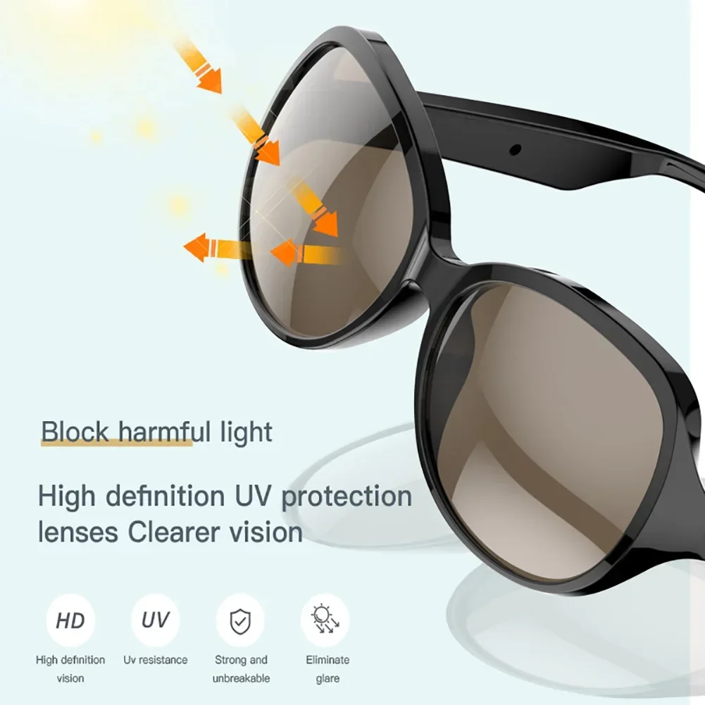 ⁦Lunettes de soleil intelligentes ecouteurs sans fil Bluetooth, appels mains libres - نظارات شمسية ذكيةو سماعات رأس لاسلكية بتقنية البلوتوث⁩ - الصورة ⁦5⁩