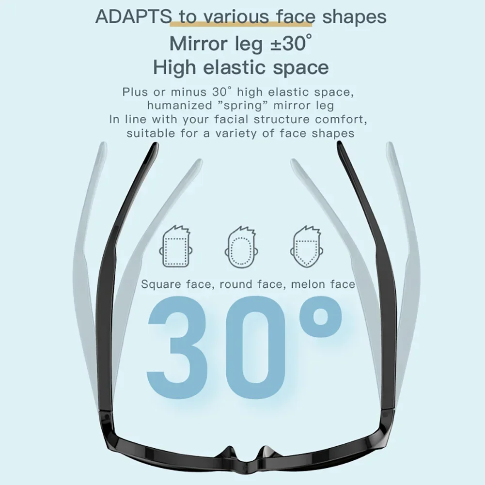 ⁦Lunettes de soleil intelligentes ecouteurs sans fil Bluetooth, appels mains libres - نظارات شمسية ذكيةو سماعات رأس لاسلكية بتقنية البلوتوث⁩ - الصورة ⁦7⁩