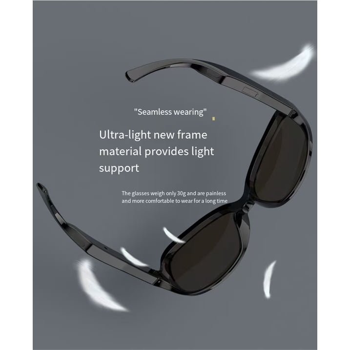 ⁦Lunettes de soleil intelligentes ecouteurs sans fil Bluetooth, appels mains libres - نظارات شمسية ذكيةو سماعات رأس لاسلكية بتقنية البلوتوث⁩ - الصورة ⁦9⁩