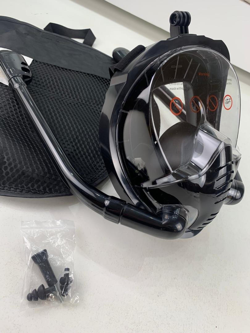 ⁦Masque de Plongée à Double Tube avec Support GoPro V2- قناع غوض إحترافي مع حامل كاميرة⁩ - الصورة ⁦11⁩