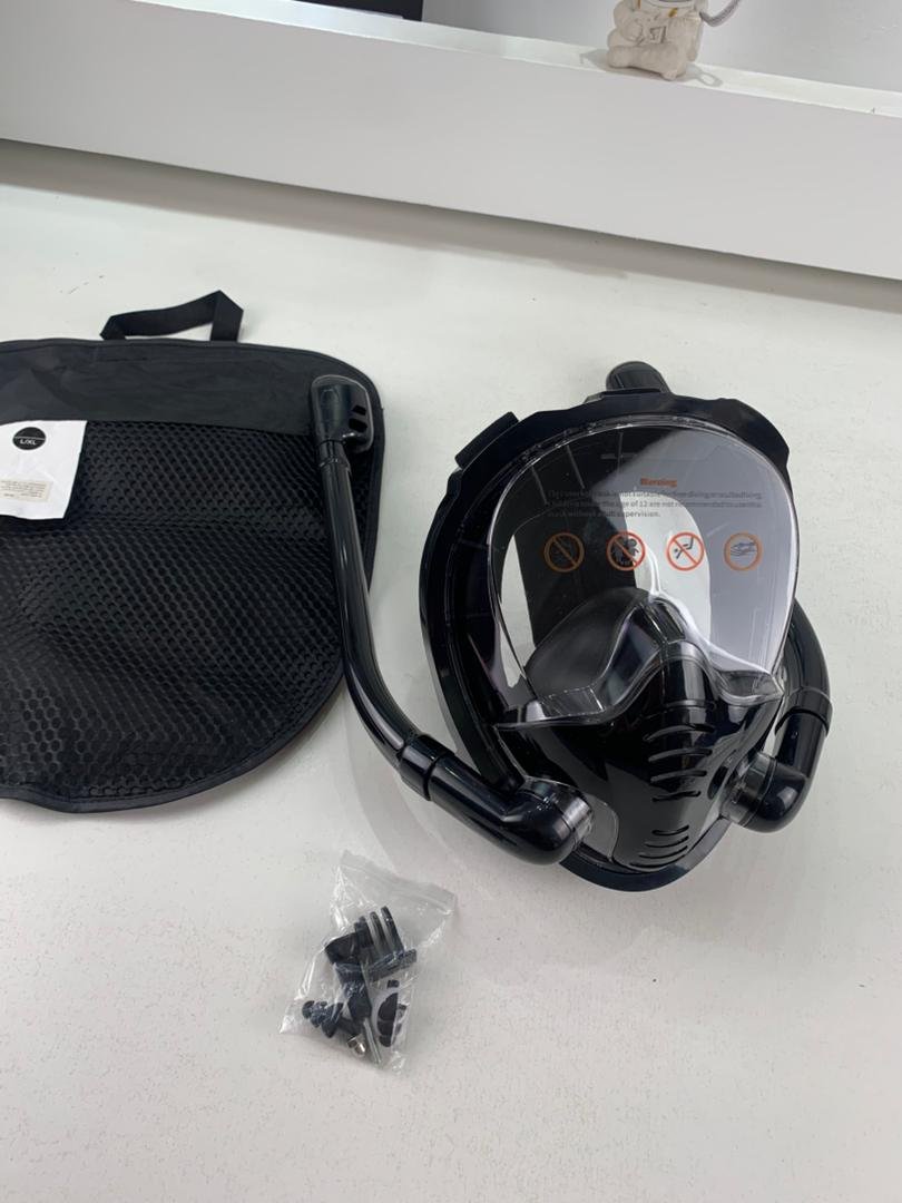 ⁦Masque de Plongée à Double Tube avec Support GoPro V2- قناع غوض إحترافي مع حامل كاميرة⁩ - الصورة ⁦12⁩