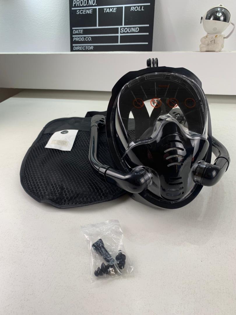 ⁦Masque de Plongée à Double Tube avec Support GoPro V2- قناع غوض إحترافي مع حامل كاميرة⁩ - الصورة ⁦8⁩