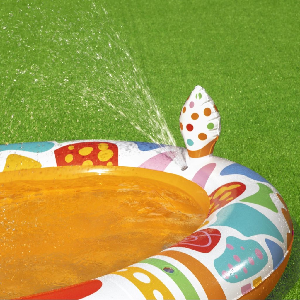 Piscine Rond Gonflable Giraffe Pour Enfants Avec Arroseur 266x157x127cm Bestway 53089 - الصورة 2