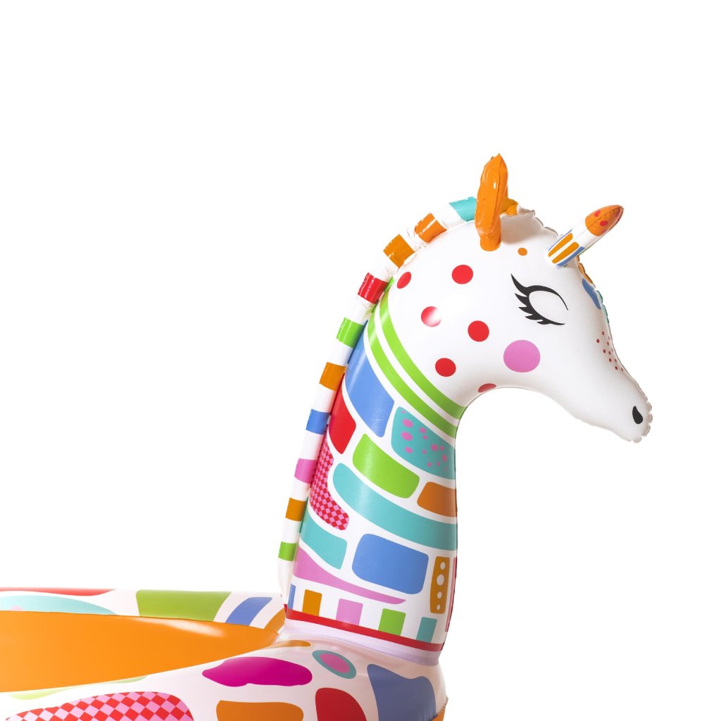 Piscine Rond Gonflable Giraffe Pour Enfants Avec Arroseur 266x157x127cm Bestway 53089 - الصورة 4