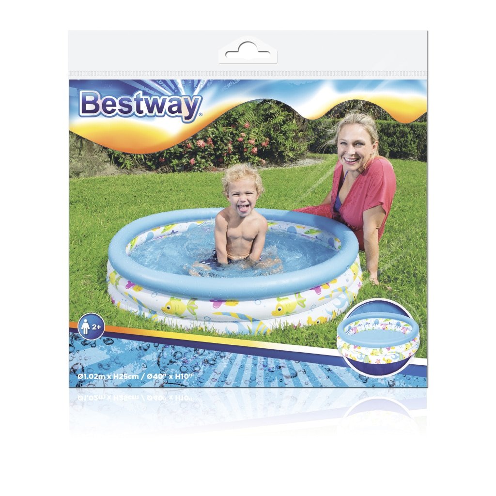 Piscine Ronde Gonflable Pour Enfants 1.02 x 0.25 m Bestway 51008 - الصورة 5