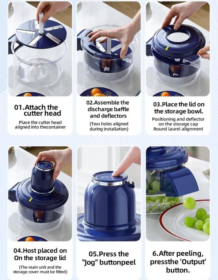 Éplucheur Électrique Innovant pour Fruits et Légumes - مقشرة الفواكه والخضروات - الصورة 9