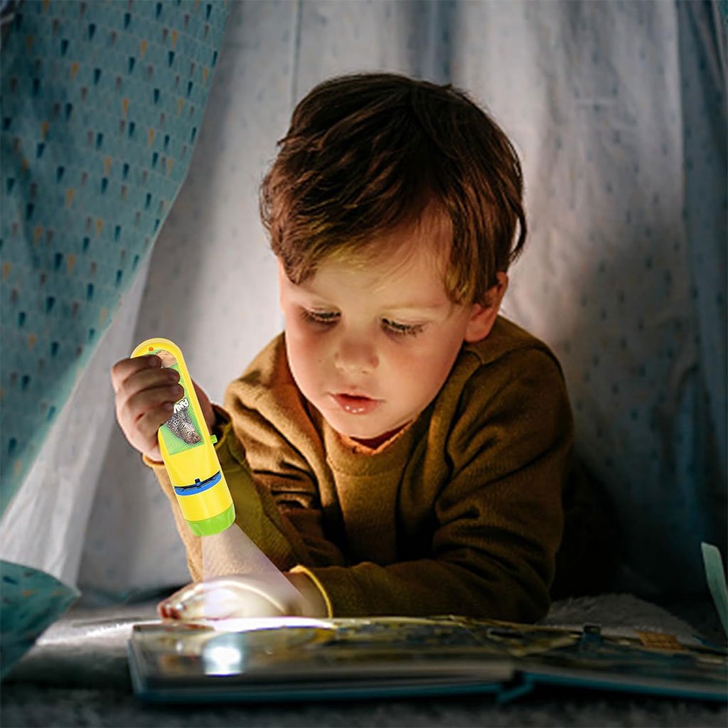 ⁦Projecteur Lampe de Poche pour Enfants avec 3 disques 24 Images - جهاز عرض الصور الملونة⁩ - الصورة ⁦6⁩