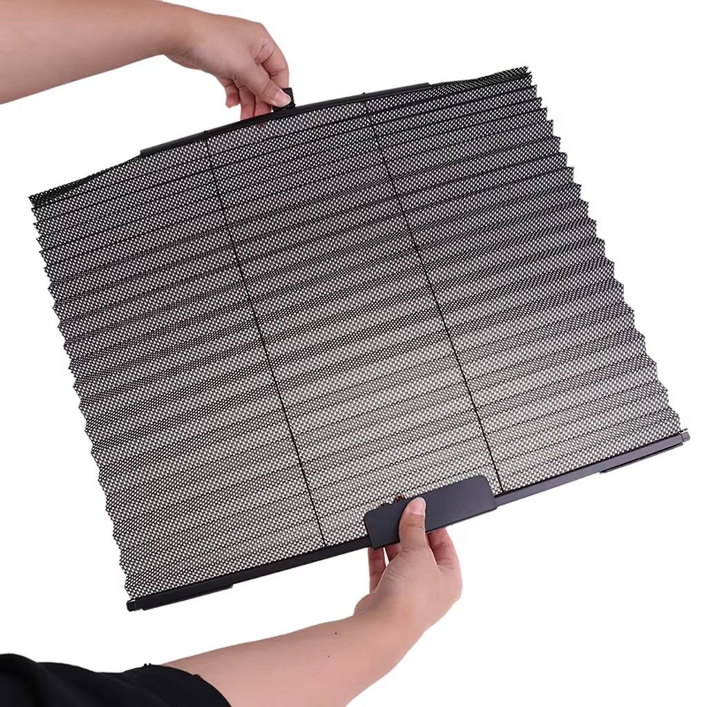 Rideau pare-soleil rétractable pour vitres de voiture 4Pcs – واقي الشمس في السيارة - الصورة 5