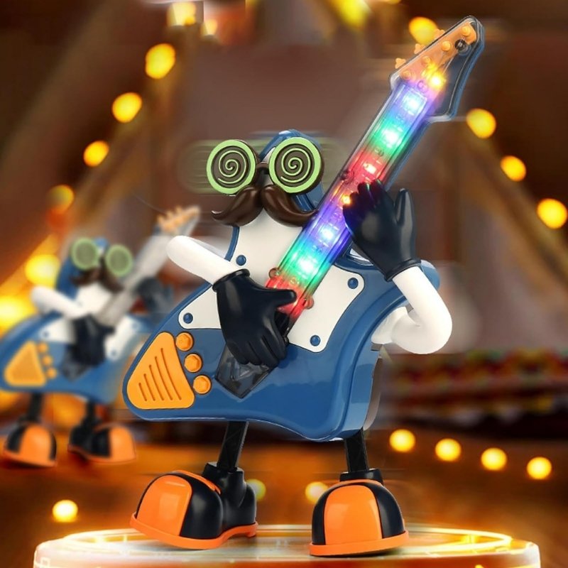 Robot dansant pour enfants, Mr rock interactif portable, lumières LED, musique avec Boutons - الصورة 2