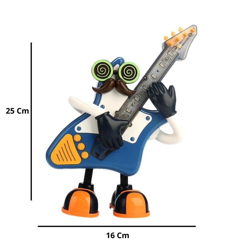 Robot dansant pour enfants, Mr rock interactif portable, lumières LED, musique avec Boutons - الصورة 4
