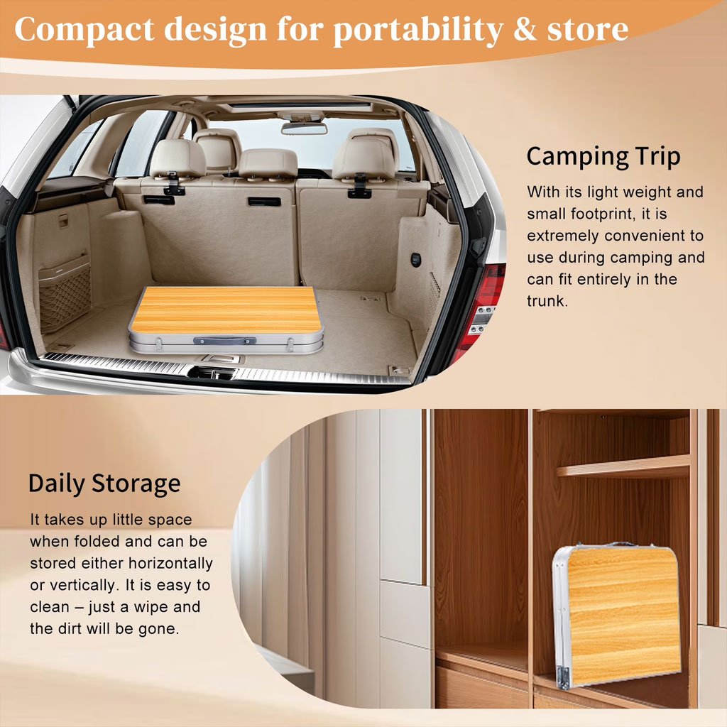 Table de Camping en Aluminium à Hauteur Réglable - طاولة تخييم ألمنيوم قابلة لتعديل الارتفاع - الصورة 10