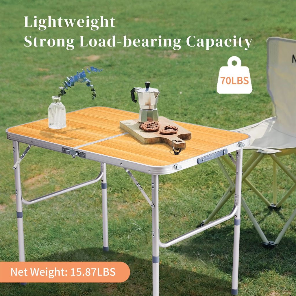 Table de Camping en Aluminium à Hauteur Réglable - طاولة تخييم ألمنيوم قابلة لتعديل الارتفاع - الصورة 9