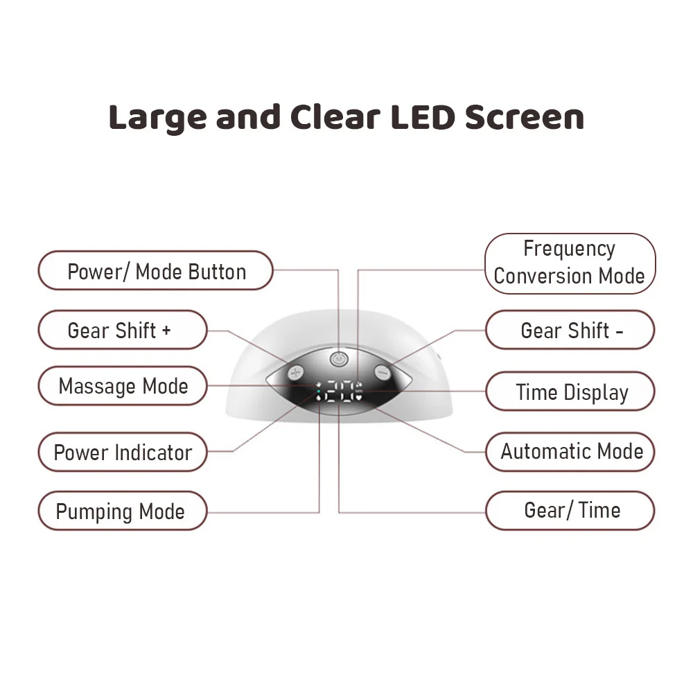 ⁦Tire Lait Electrique Mains Libres MY-378 4 Modes 12 Niveaux - جهاز إستخراج الحليب⁩ - الصورة ⁦5⁩