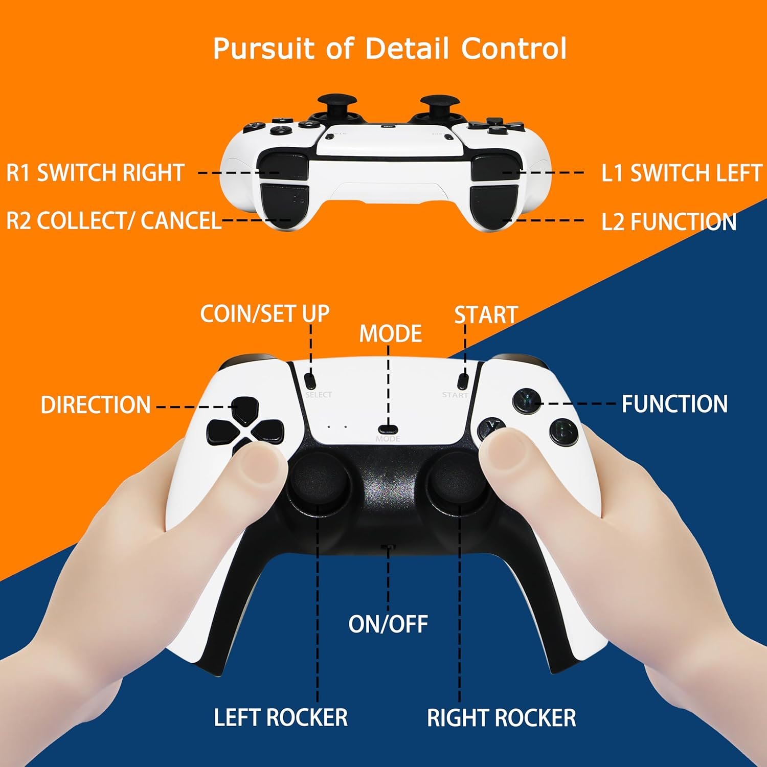⁦TV Box & Game Console M77 Ultra HD avec Deux Manettes et Télécommande - جهاز الترفيه والألعاب المتكامل⁩ - الصورة ⁦7⁩
